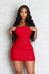 Greer Mesh Beaded Mini Dress